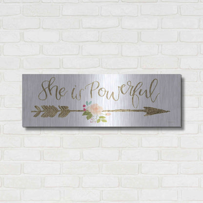 Luxe Metal Art 'Girl Power VII' by Jenaya Jackson, Metal Wall Art,36x12