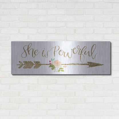 Luxe Metal Art 'Girl Power VII' by Jenaya Jackson, Metal Wall Art,48x16