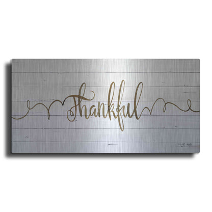 Luxe Metal Art 'Thankful' by Cindy Jacobs, Metal Wall Art