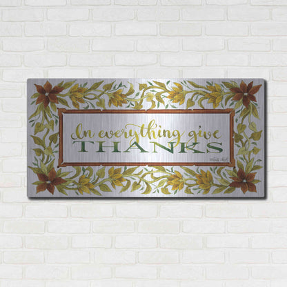 Luxe Metal Art 'In Everything' by Cindy Jacobs, Metal Wall Art,48x24