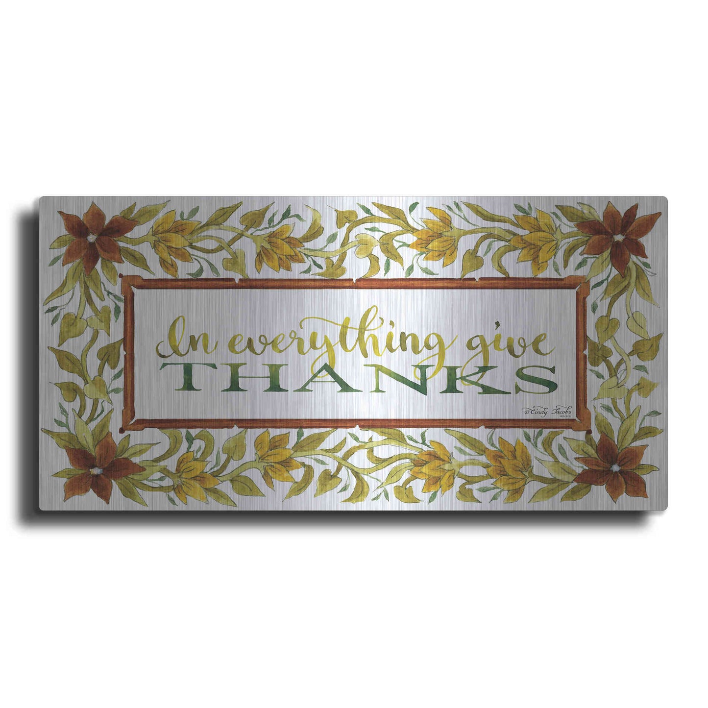 Luxe Metal Art 'In Everything' by Cindy Jacobs, Metal Wall Art