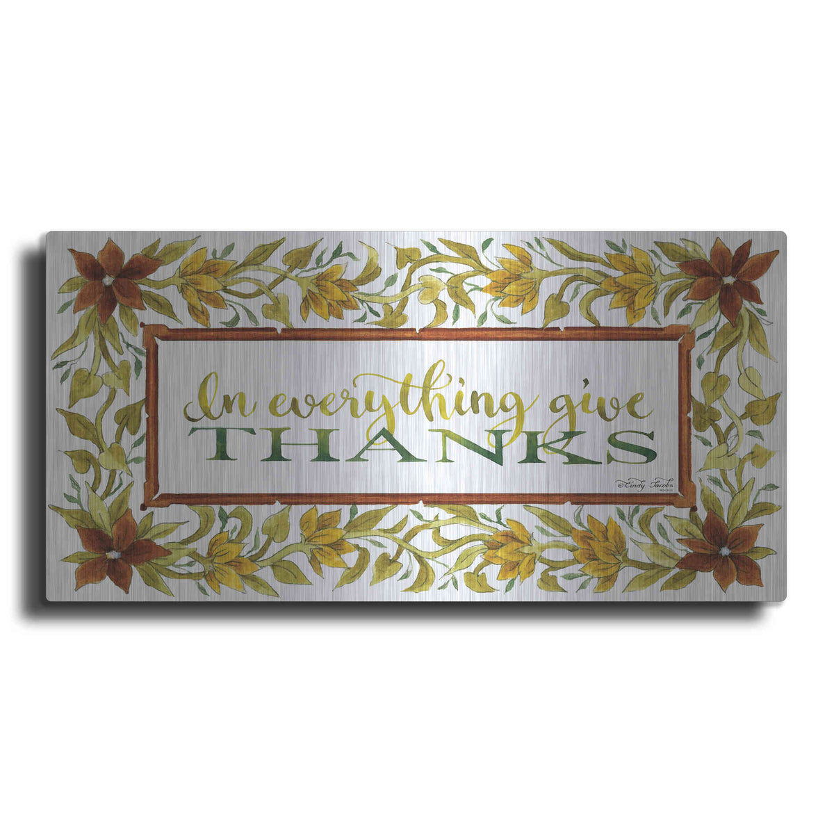 Luxe Metal Art 'In Everything' by Cindy Jacobs, Metal Wall Art