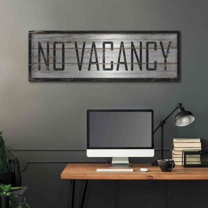 Luxe Metal Art 'No Vacancy' by Cindy Jacobs, Metal Wall Art,48x16