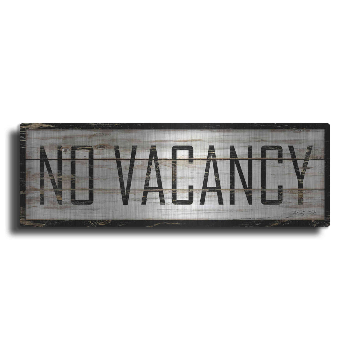Luxe Metal Art 'No Vacancy' by Cindy Jacobs, Metal Wall Art