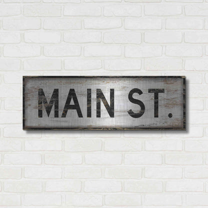 Luxe Metal Art 'Main St.' by Cindy Jacobs, Metal Wall Art,36x12
