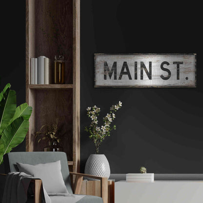 Luxe Metal Art 'Main St.' by Cindy Jacobs, Metal Wall Art,36x12