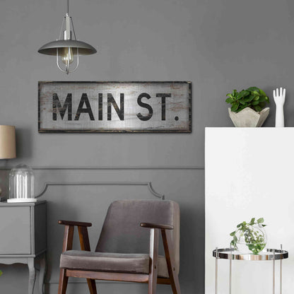 Luxe Metal Art 'Main St.' by Cindy Jacobs, Metal Wall Art,36x12