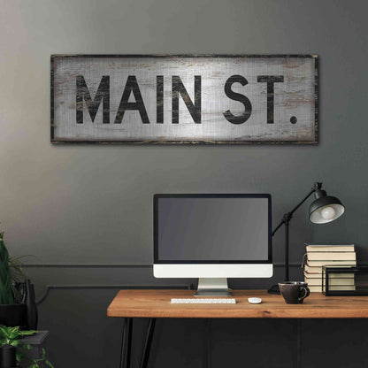 Luxe Metal Art 'Main St.' by Cindy Jacobs, Metal Wall Art,48x16