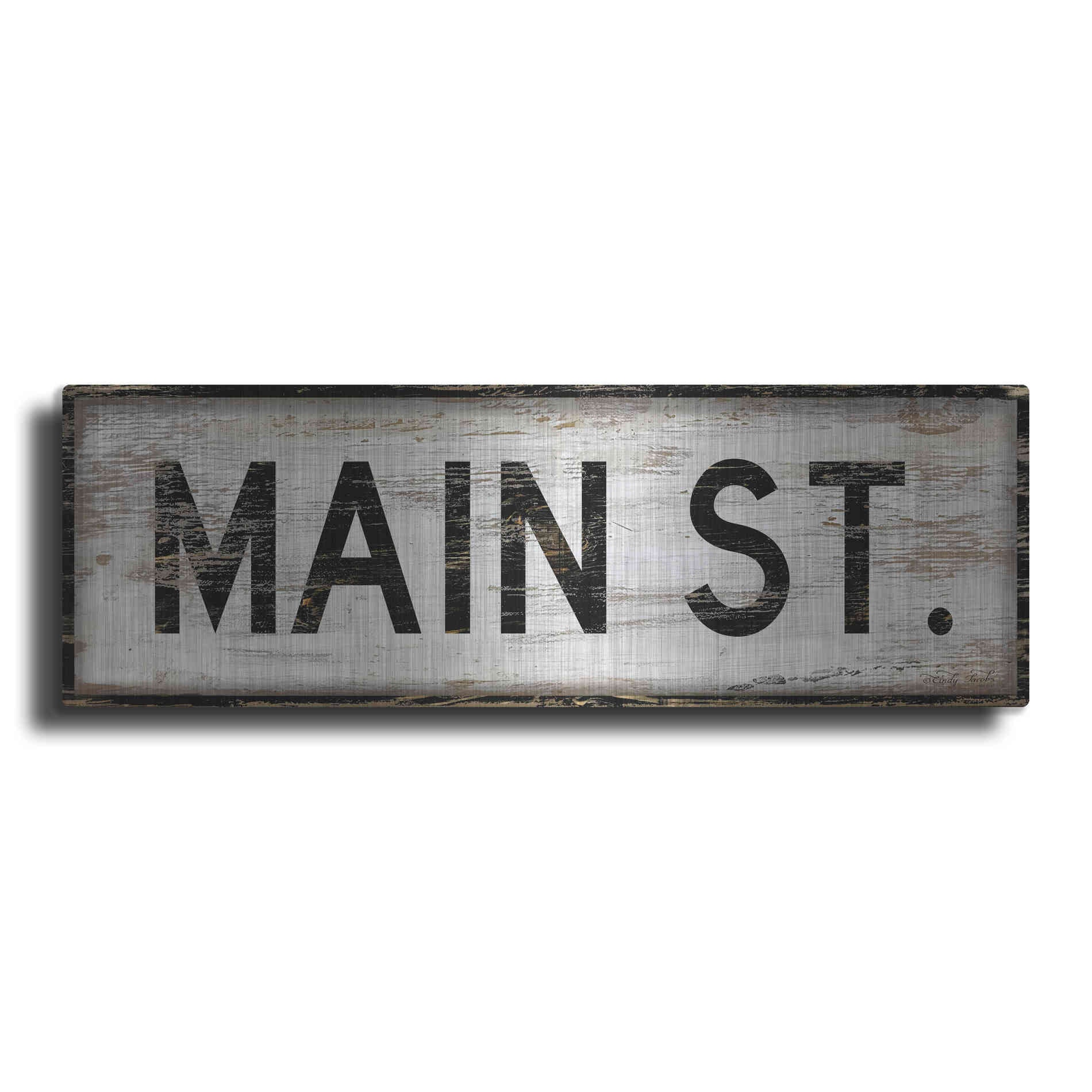 Luxe Metal Art 'Main St.' by Cindy Jacobs, Metal Wall Art