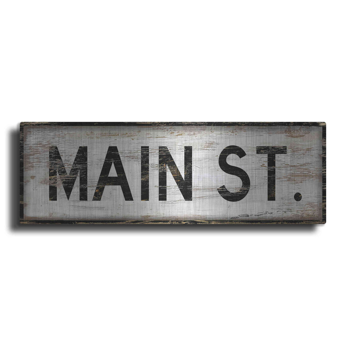 Luxe Metal Art 'Main St.' by Cindy Jacobs, Metal Wall Art