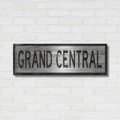 Luxe Metal Art 'Grand Central' by Cindy Jacobs, Metal Wall Art,36x12
