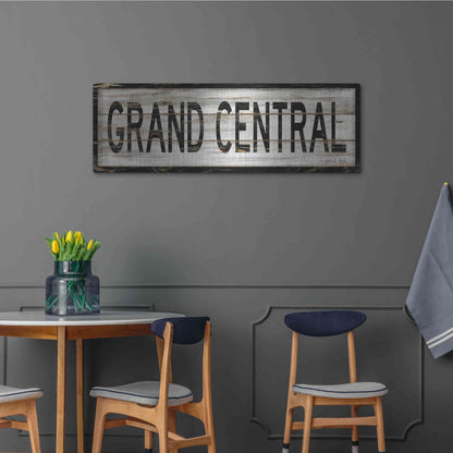 Luxe Metal Art 'Grand Central' by Cindy Jacobs, Metal Wall Art,48x16