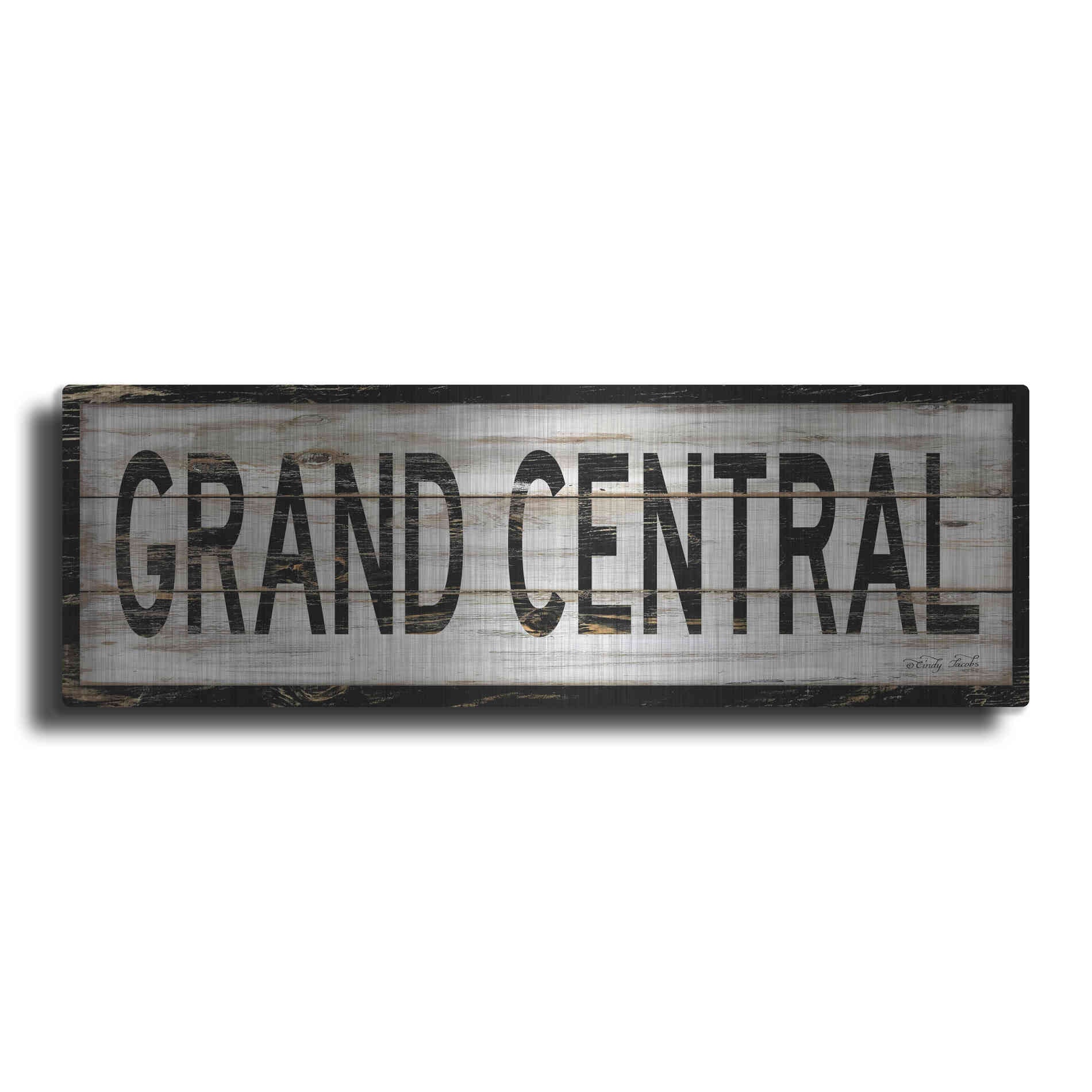 Luxe Metal Art 'Grand Central' by Cindy Jacobs, Metal Wall Art
