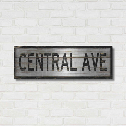 Luxe Metal Art 'Central Ave.' by Cindy Jacobs, Metal Wall Art,36x12