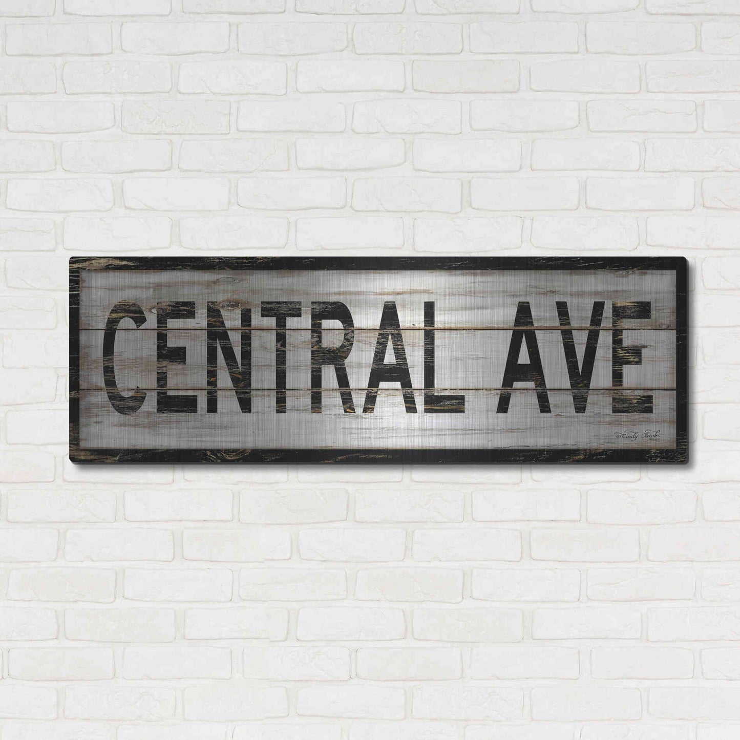 Luxe Metal Art 'Central Ave.' by Cindy Jacobs, Metal Wall Art,48x16