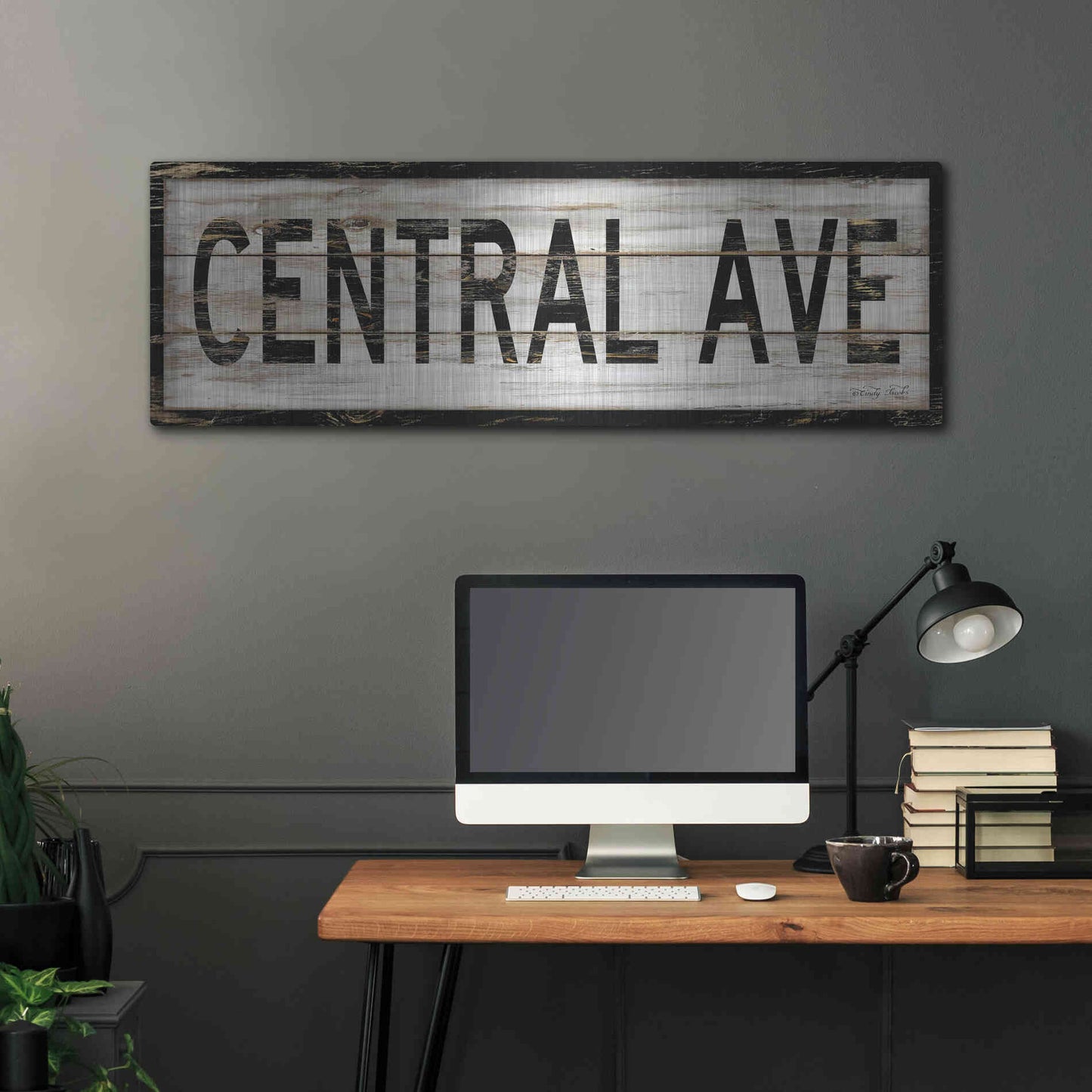 Luxe Metal Art 'Central Ave.' by Cindy Jacobs, Metal Wall Art,48x16