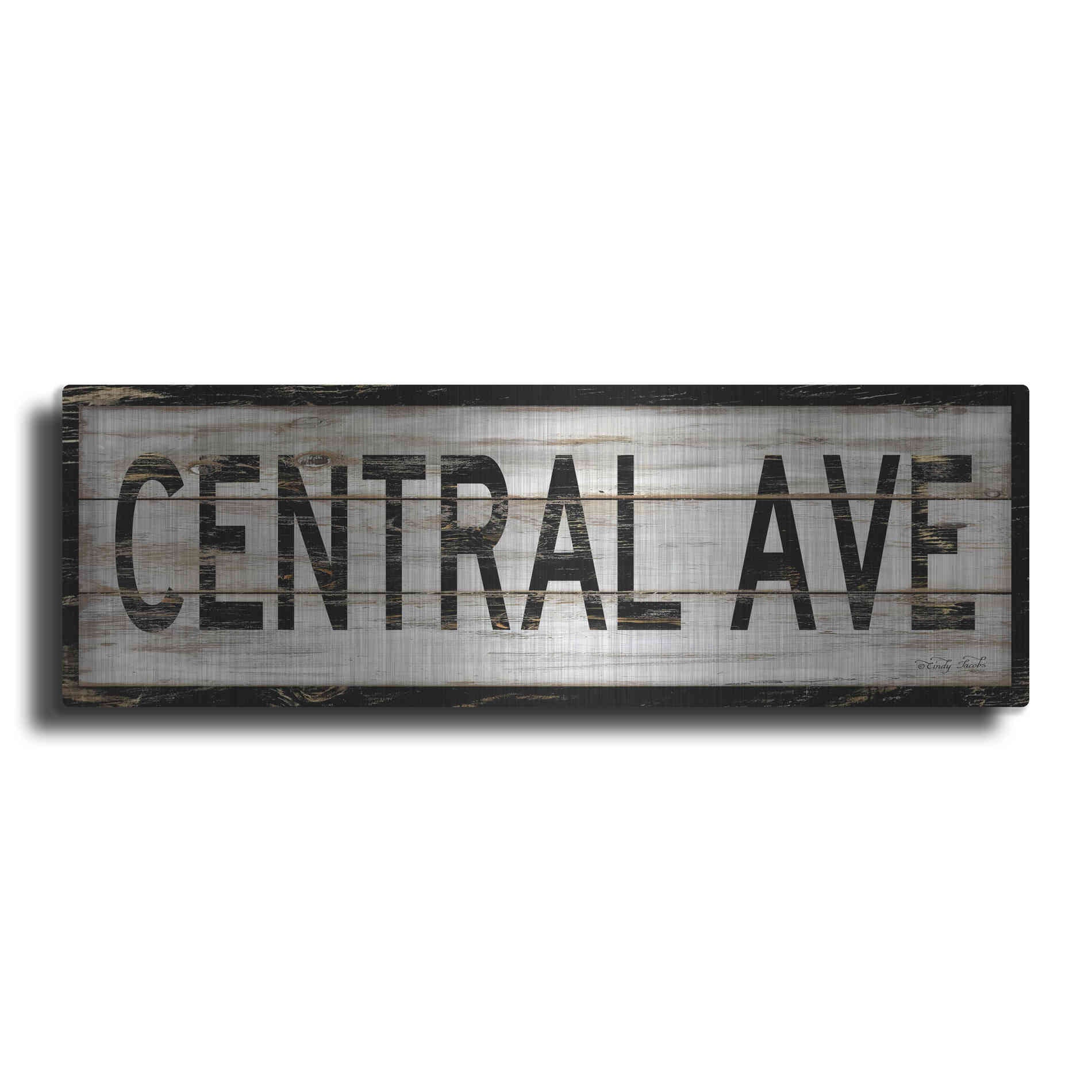 Luxe Metal Art 'Central Ave.' by Cindy Jacobs, Metal Wall Art