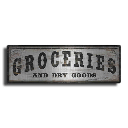 Luxe Metal Art 'Groceries and Dry Goods' by Cindy Jacobs, Metal Wall Art