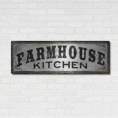 Luxe Metal Art 'Farmhouse Kitchen' by Cindy Jacobs, Metal Wall Art,48x16