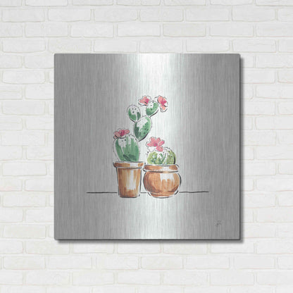 Luxe Metal Art 'Desert Bloom VII' by Daphne Brissonet, Metal Wall Art,36x36