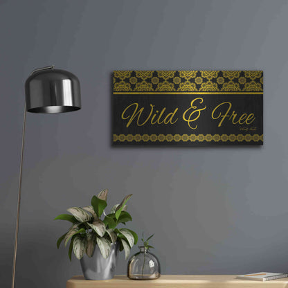 Luxe Metal Art 'Wild and Free Mandals' by Cindy Jacobs, Metal Wall Art,24x12