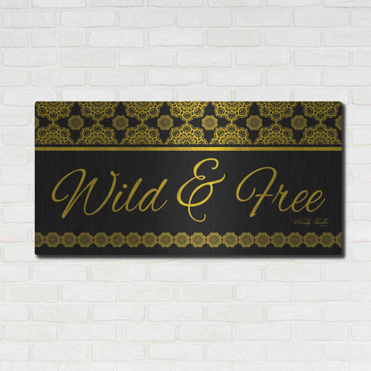Luxe Metal Art 'Wild and Free Mandals' by Cindy Jacobs, Metal Wall Art,48x24