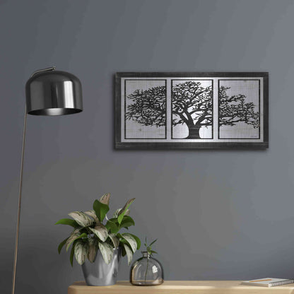 Luxe Metal Art 'Geo Tree' by Cindy Jacobs, Metal Wall Art,24x12