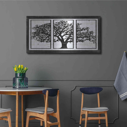 Luxe Metal Art 'Geo Tree' by Cindy Jacobs, Metal Wall Art,48x24