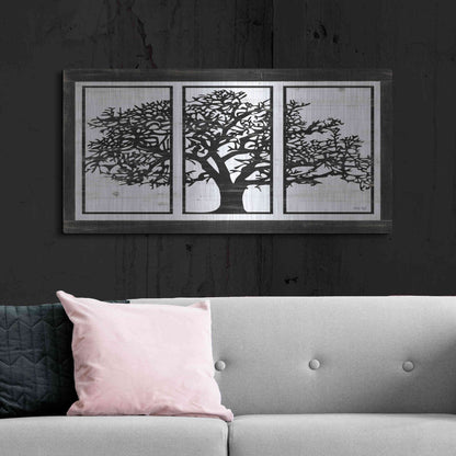 Luxe Metal Art 'Geo Tree' by Cindy Jacobs, Metal Wall Art,48x24