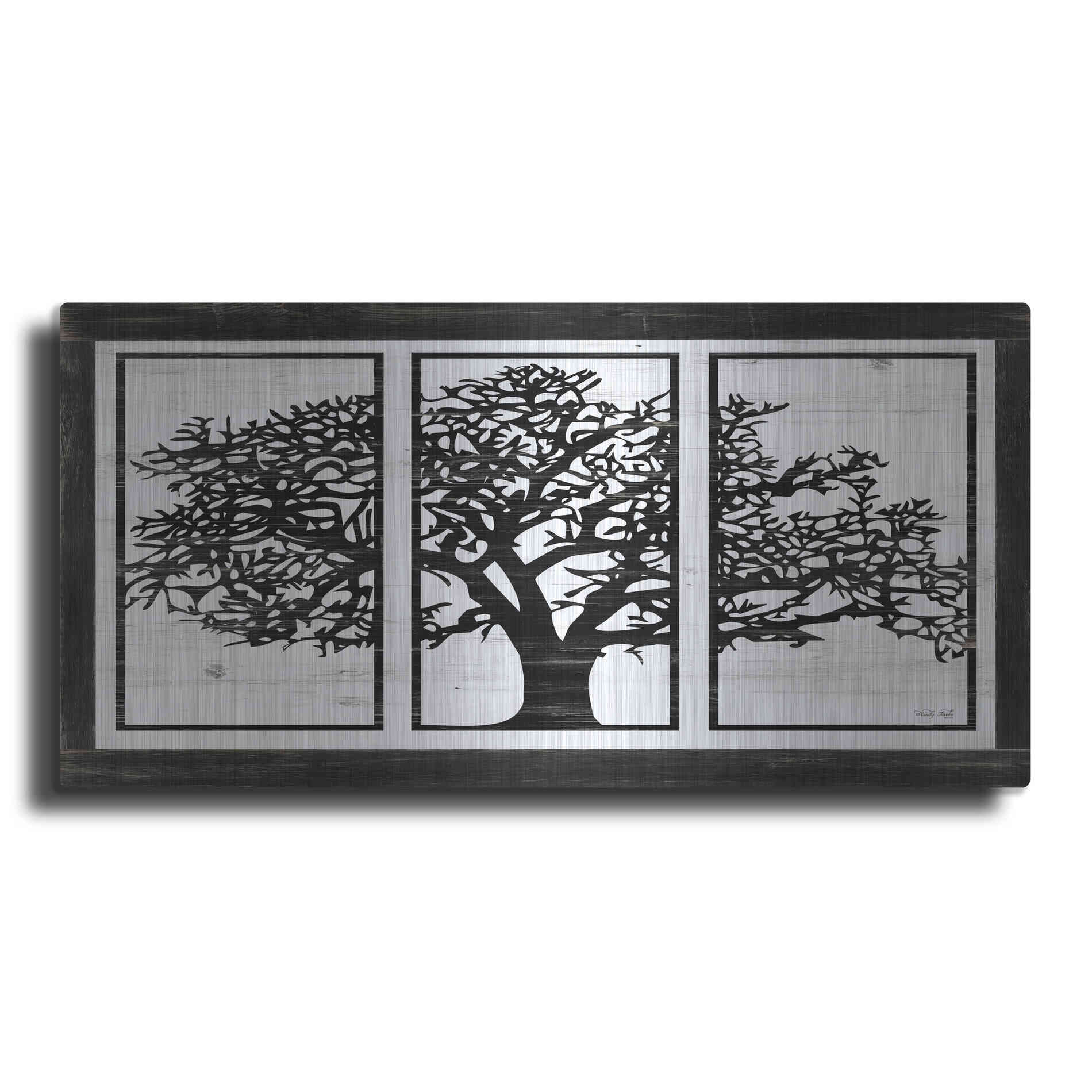 Luxe Metal Art 'Geo Tree' by Cindy Jacobs, Metal Wall Art