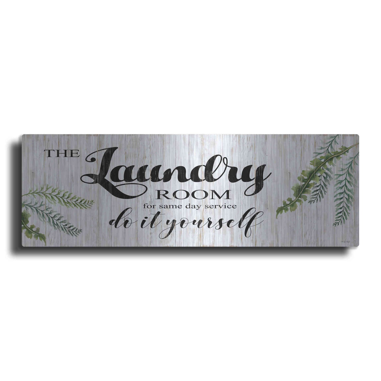 Luxe Metal Art 'The Laundry Room' by Cindy Jacobs, Metal Wall Art