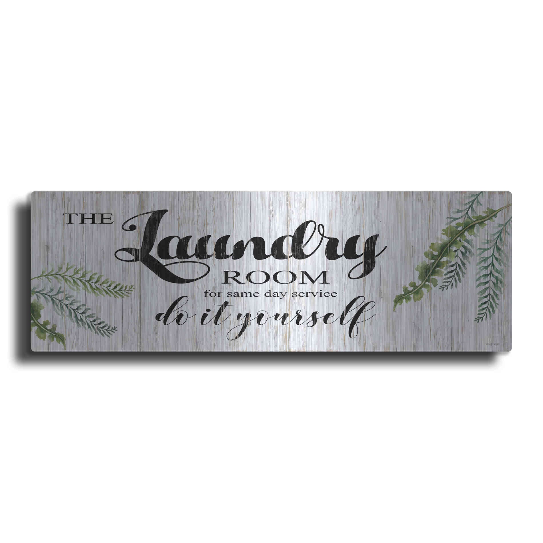 Luxe Metal Art 'The Laundry Room' by Cindy Jacobs, Metal Wall Art