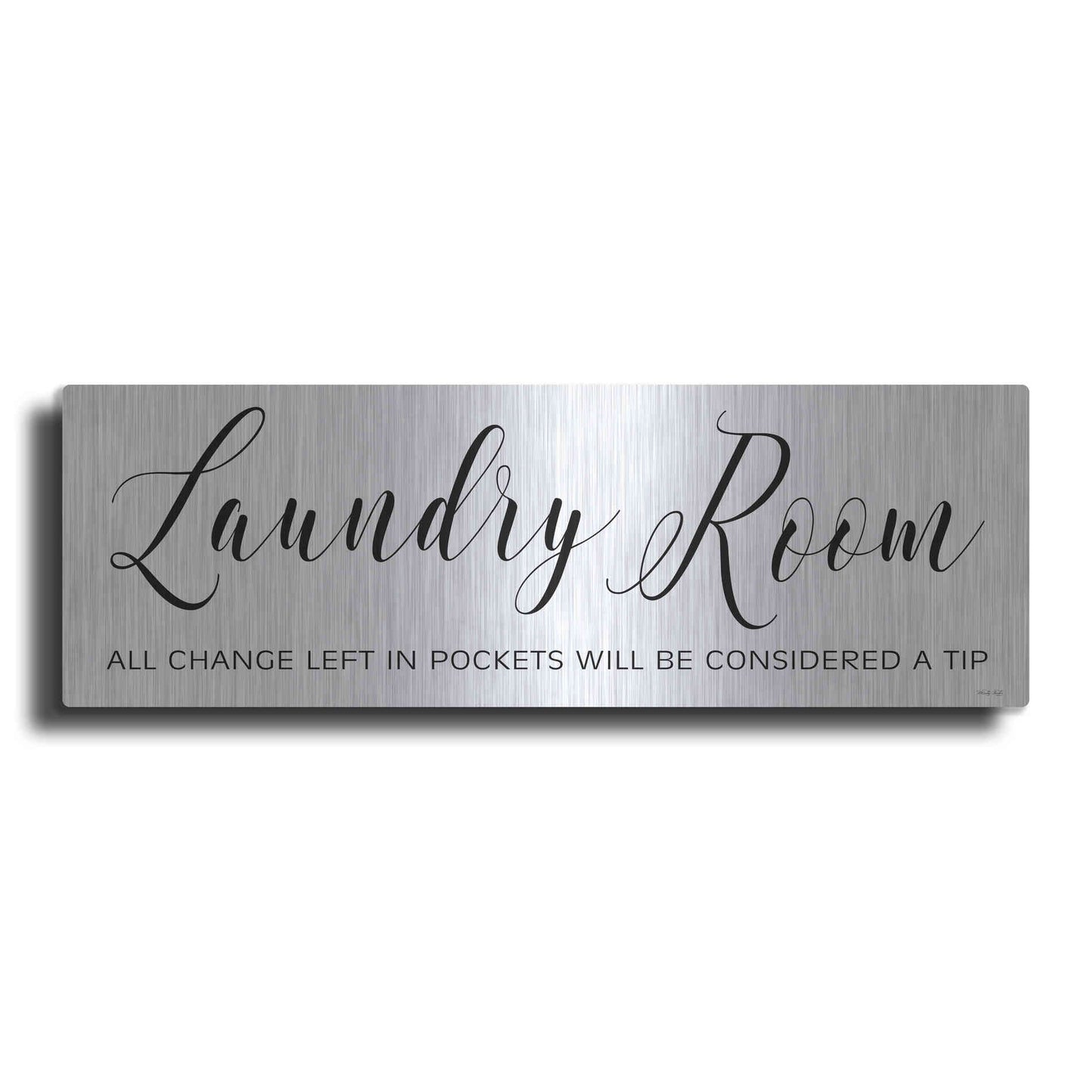 Luxe Metal Art 'Laundry Room' by Cindy Jacobs, Metal Wall Art