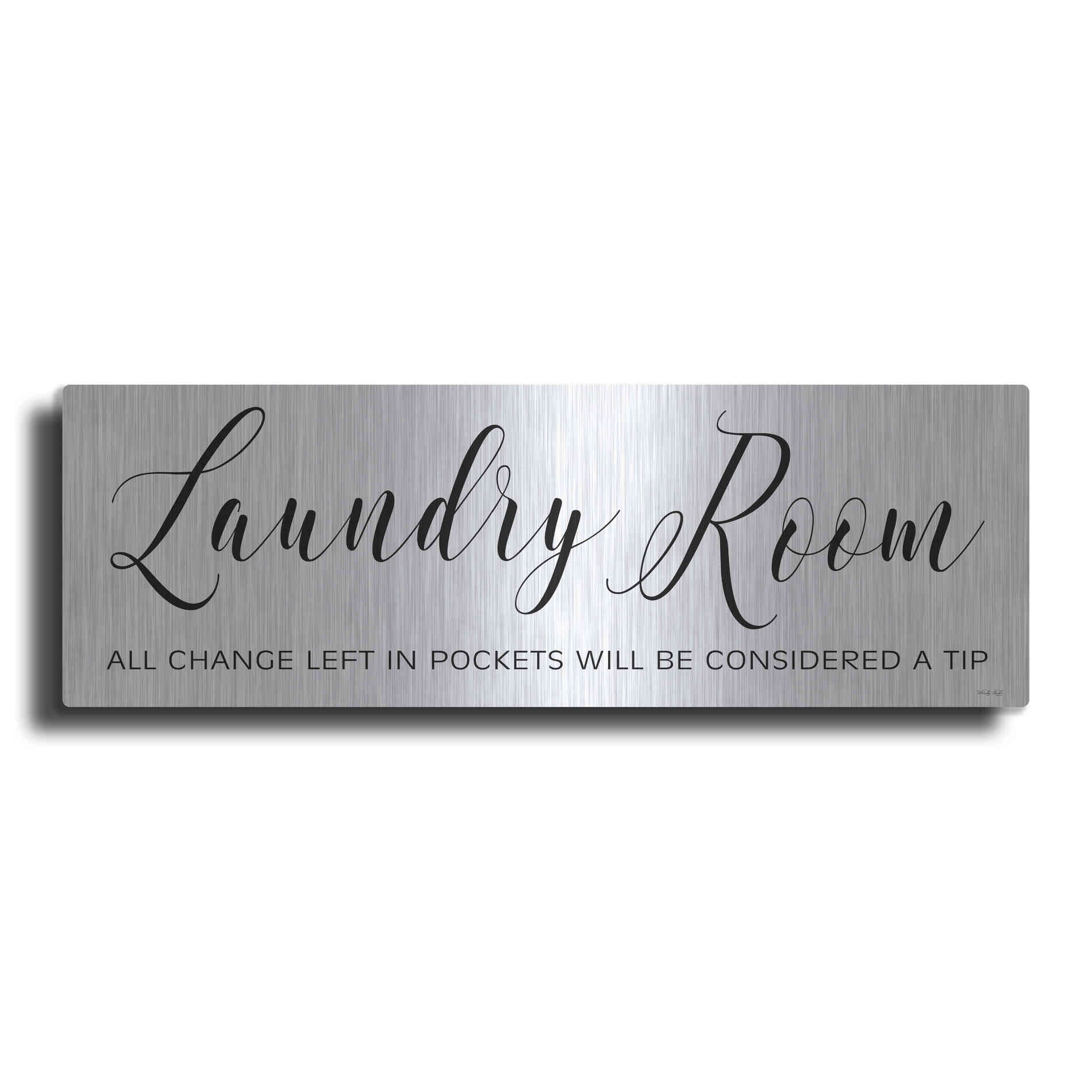 Luxe Metal Art 'Laundry Room' by Cindy Jacobs, Metal Wall Art