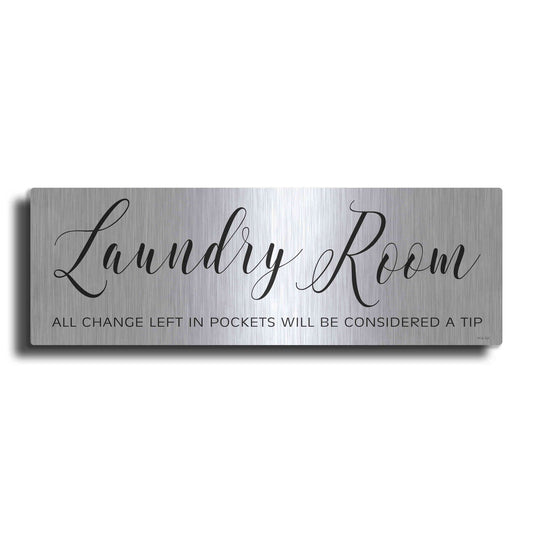 Luxe Metal Art 'Laundry Room' by Cindy Jacobs, Metal Wall Art