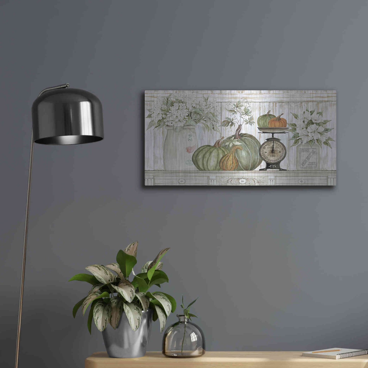 Luxe Metal Art 'Kitchen Harvest' by Cindy Jacobs, Metal Wall Art,24x12