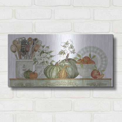 Luxe Metal Art 'Kitchen Splendor' by Cindy Jacobs, Metal Wall Art,24x12