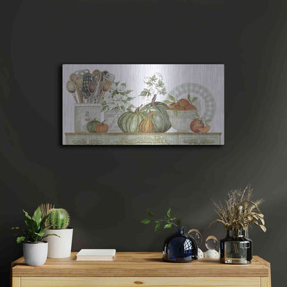 Luxe Metal Art 'Kitchen Splendor' by Cindy Jacobs, Metal Wall Art,24x12