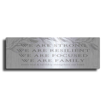 Luxe Metal Art 'We Are Family' by Cindy Jacobs, Metal Wall Art