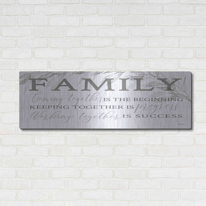 Luxe Metal Art 'Family Coming Together' by Cindy Jacobs, Metal Wall Art,48x16