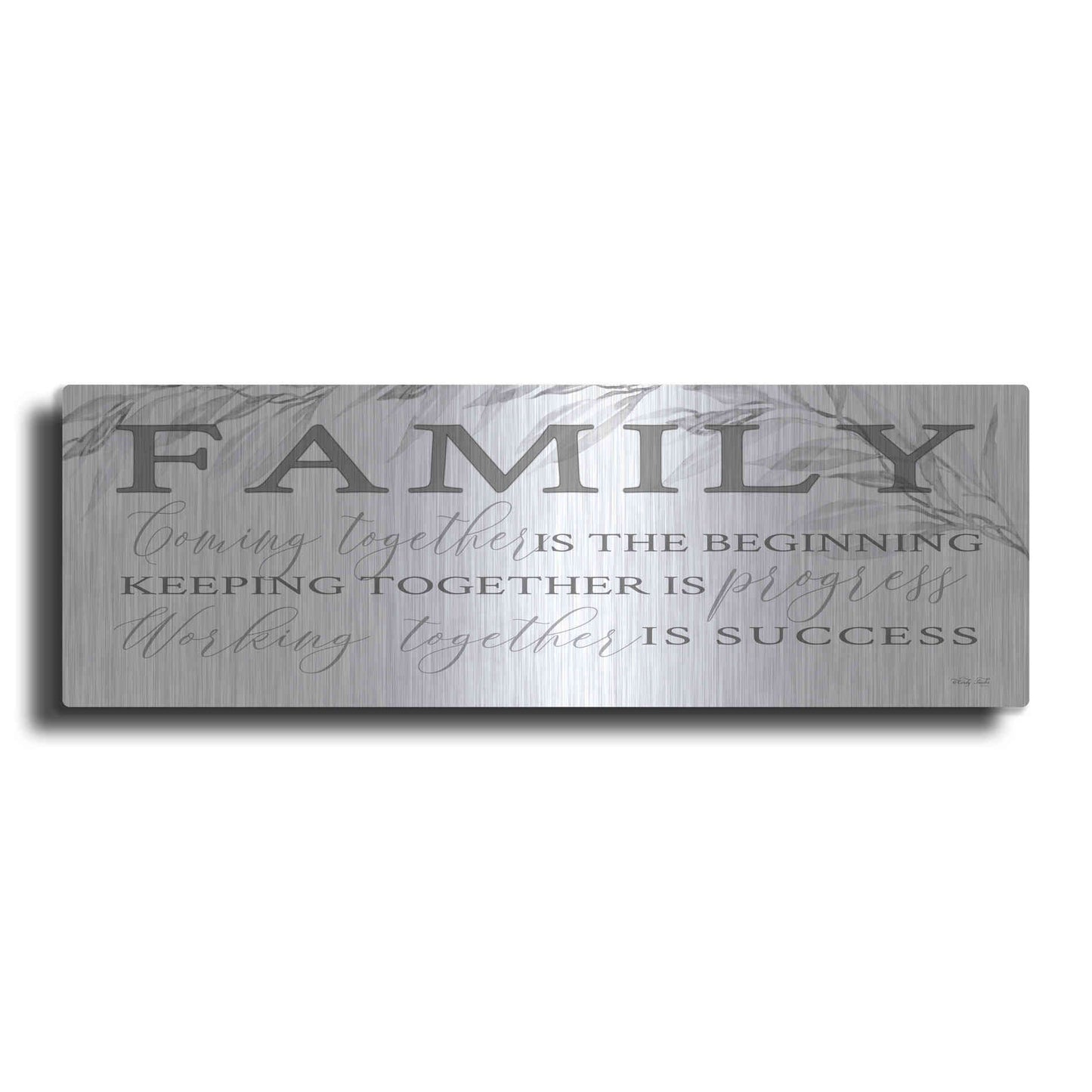 Luxe Metal Art 'Family Coming Together' by Cindy Jacobs, Metal Wall Art