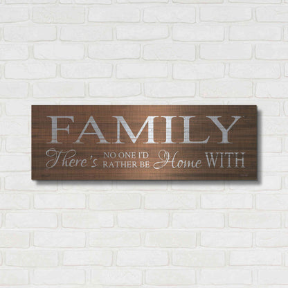 Luxe Metal Art 'Family Sign' by Cindy Jacobs, Metal Wall Art,36x12