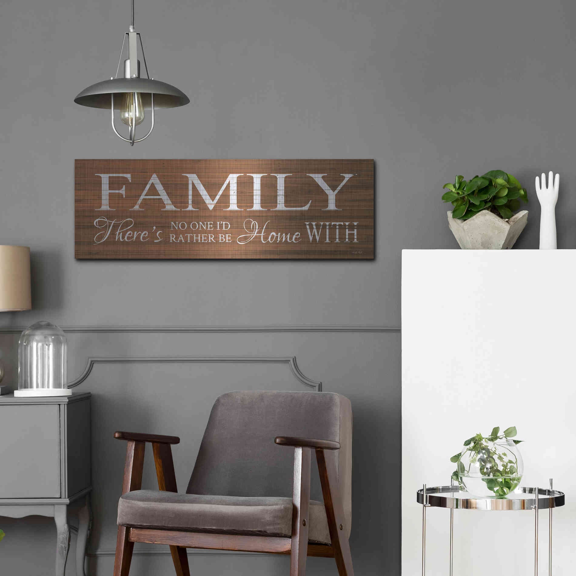 Luxe Metal Art 'Family Sign' by Cindy Jacobs, Metal Wall Art,36x12