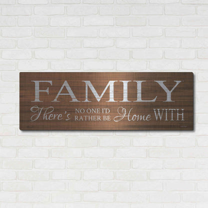 Luxe Metal Art 'Family Sign' by Cindy Jacobs, Metal Wall Art,48x16