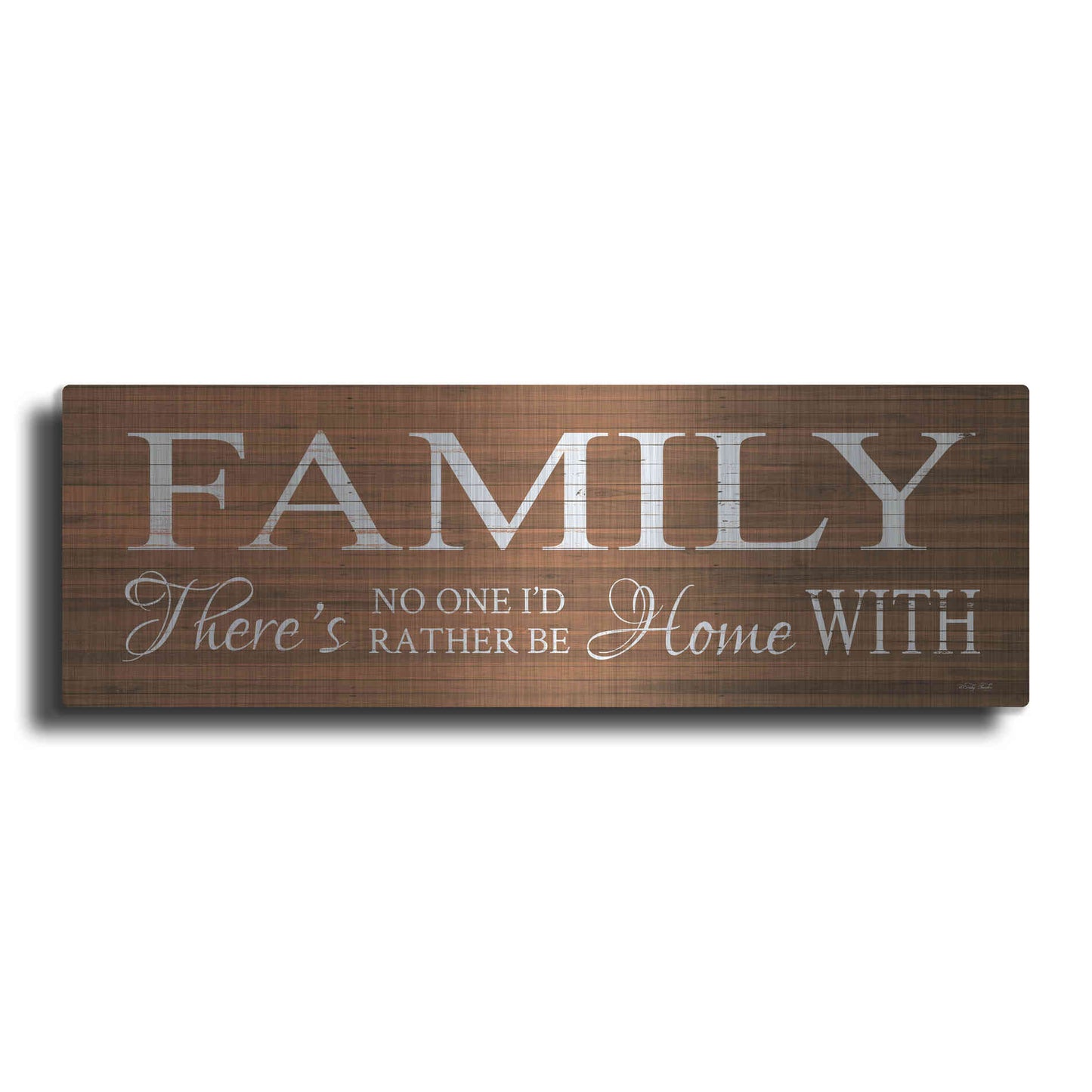 Luxe Metal Art 'Family Sign' by Cindy Jacobs, Metal Wall Art