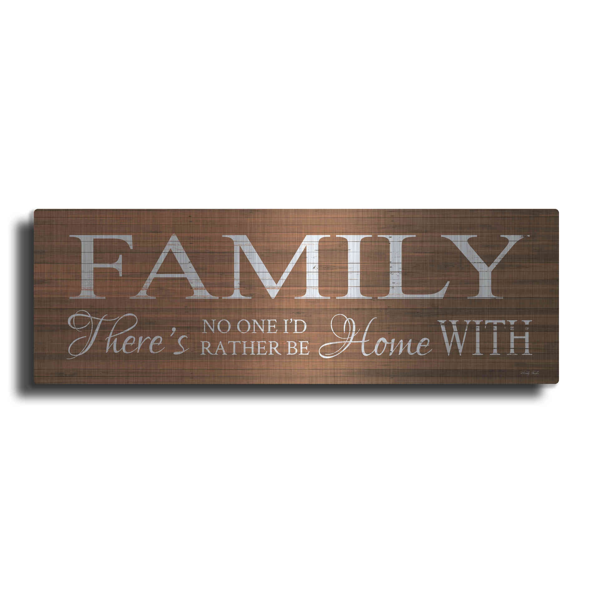 Luxe Metal Art 'Family Sign' by Cindy Jacobs, Metal Wall Art