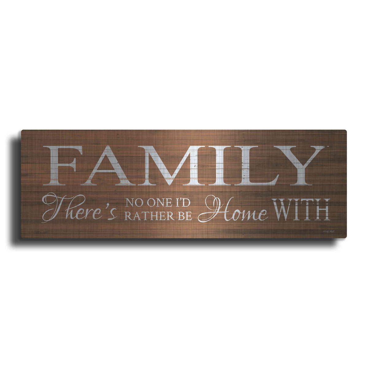 Luxe Metal Art 'Family Sign' by Cindy Jacobs, Metal Wall Art