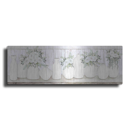 Luxe Metal Art 'White Simplicity' by Cindy Jacobs, Metal Wall Art