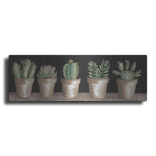 Luxe Metal Art 'Cactus Row' by Cindy Jacobs, Metal Wall Art