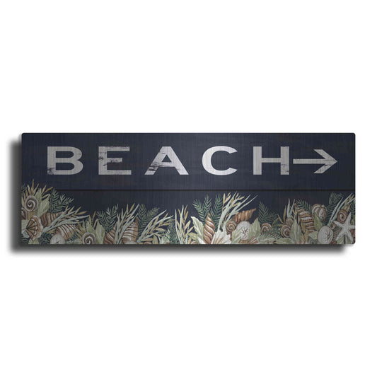 Luxe Metal Art 'Beach Sign' by Cindy Jacobs, Metal Wall Art